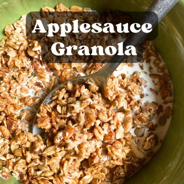 Apple Crisp Granola Made With Applesauce