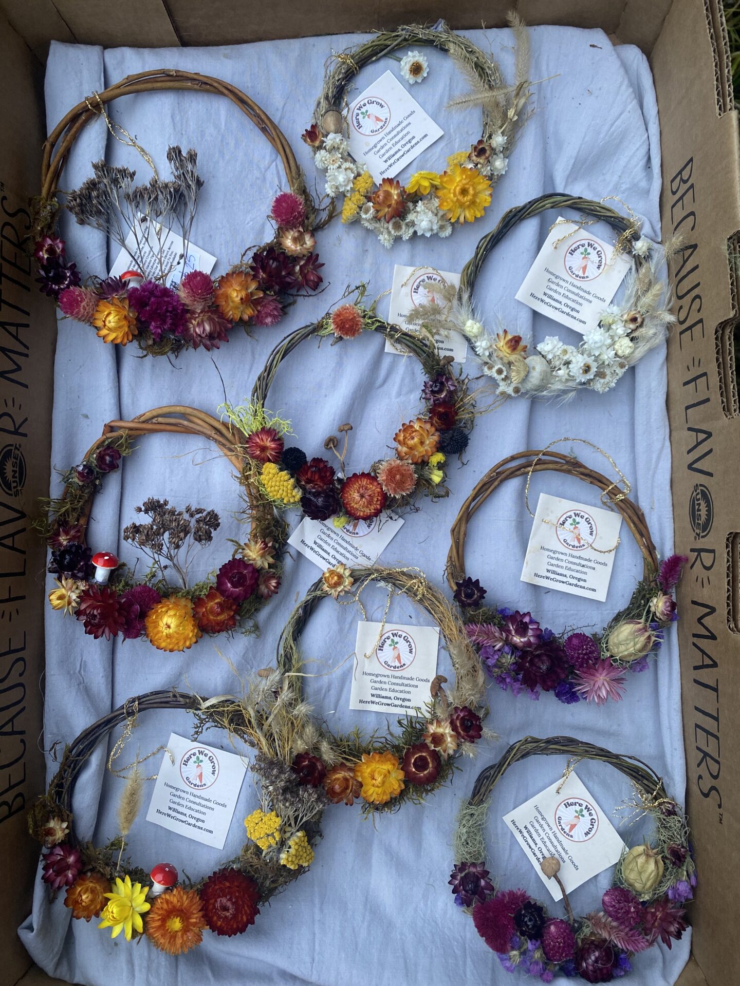 IMG_4269 Mini Everlasting Wreath - Bright Colors - Image 8