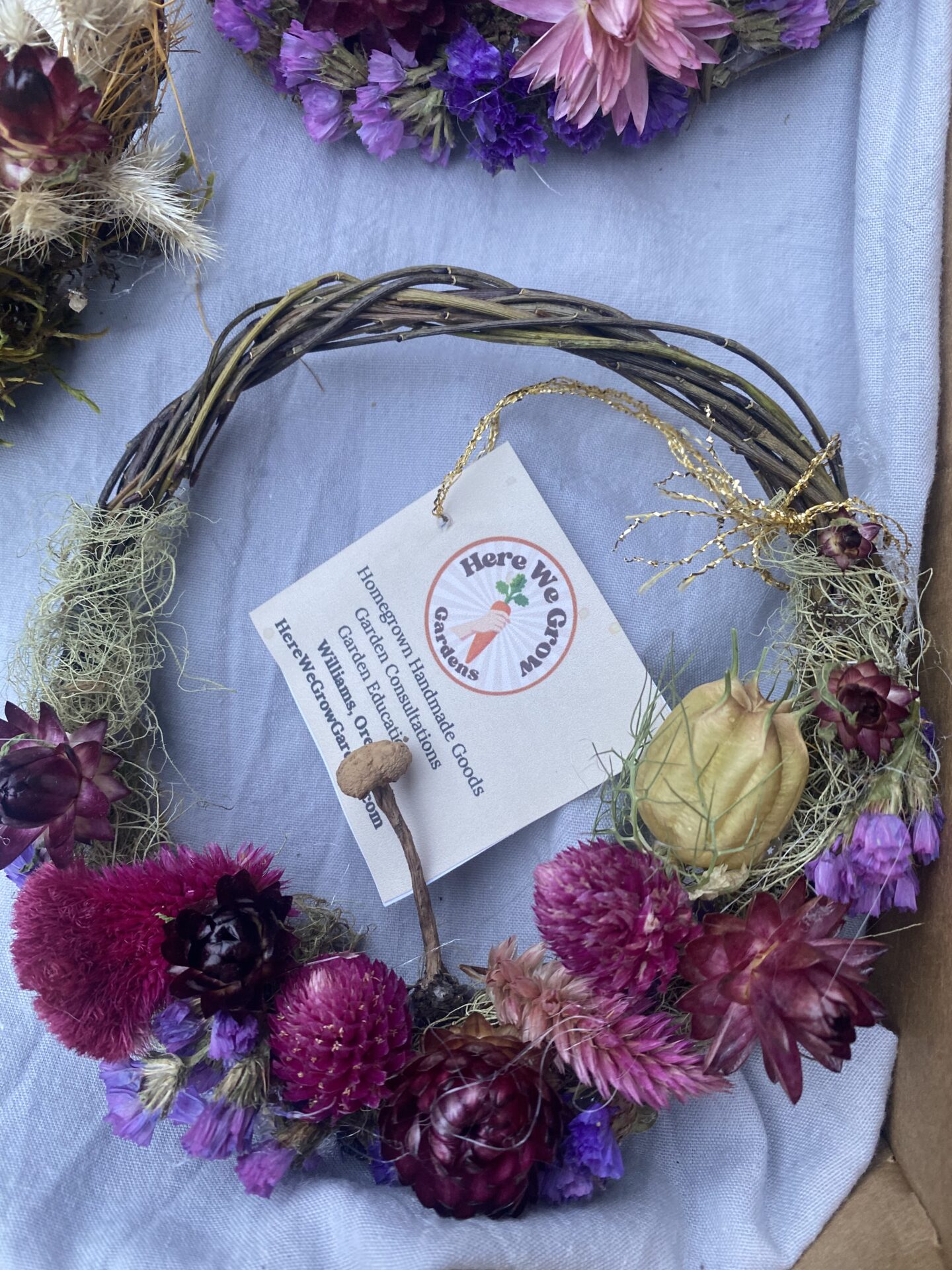 IMG_4273 Mini Everlasting Wreath - Bright Colors - Image 2